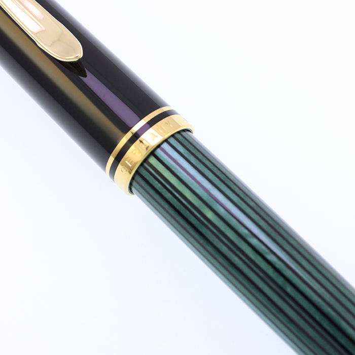 中古)Pelikan ペリカン 万年筆 スーベレーン M400 グリーンストライプ