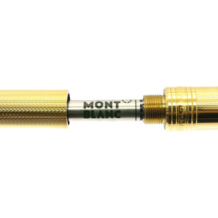 美品▼MONTBLANC モンブラン マイスターシュテュック ソリテール #1643 バーメイル バーレイ バーレイ クラシック ボールペン ゴールド ドイツ製 メンズ 筆記確認済み MONTBLANC（モンブラン） 美品▽モンブラン マイスターシュテュック