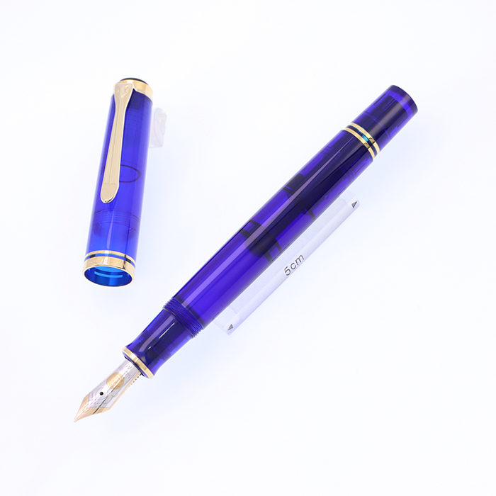中古)Pelikan ペリカン 万年筆 スーベレーン M600 マリーンブルー M 