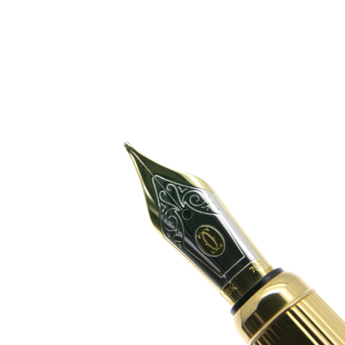 Cartier ゴールド ボールペン ケース付き カルティエ トリニティ ボールペン GP キャップ式 箱
