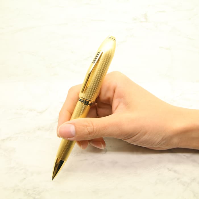 9346◆CROSSクロス◆万年筆◆定価122,100円◆ピアレス125◆23金 CROSS クロス 万年筆 ピアレス125 万年筆 23金ゴールドプレート