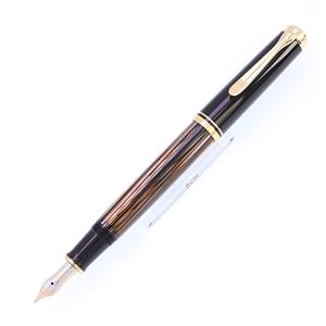 Pelikan ペリカン 万年筆 スーベレーン M400 茶縞 M メイン
