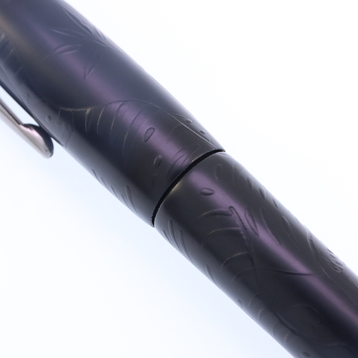 中古)PLATINUM プラチナ 万年筆 出雲 漆黒 竹林群虎図 太字（商品ID