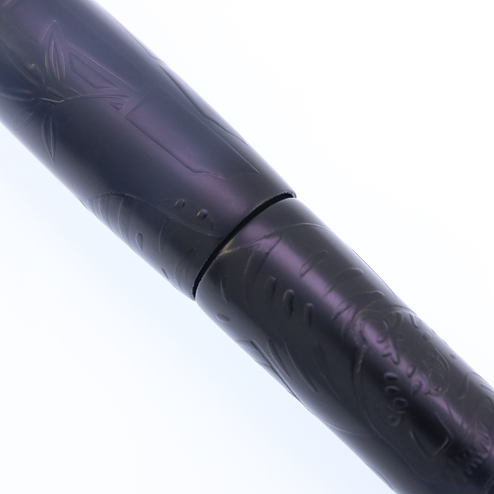 中古)PLATINUM プラチナ 万年筆 出雲 漆黒 竹林群虎図 太字（商品ID