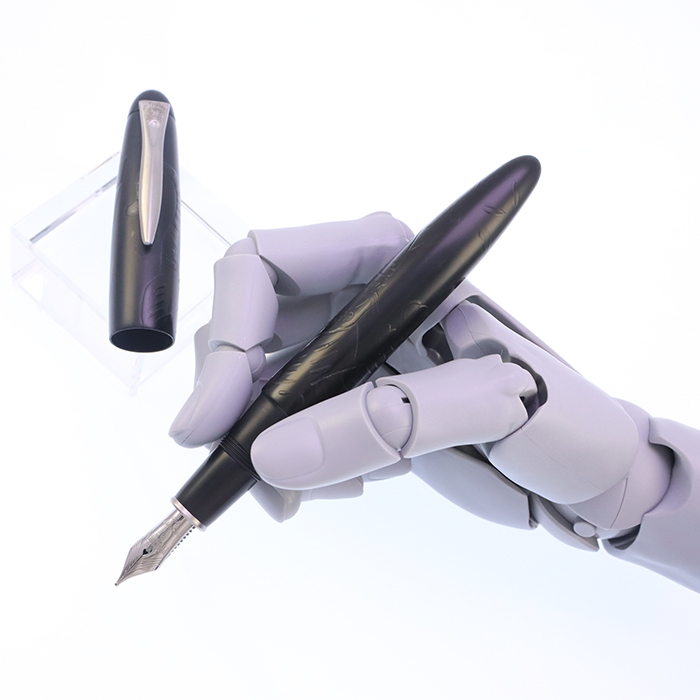 中古)PLATINUM プラチナ 万年筆 出雲 漆黒 竹林群虎図 太字（商品ID