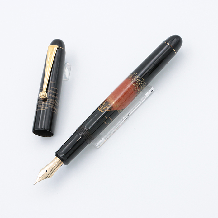 中古)PILOT パイロット 万年筆 研出平蒔絵 赤富士 14K/中字 (初期型 ...