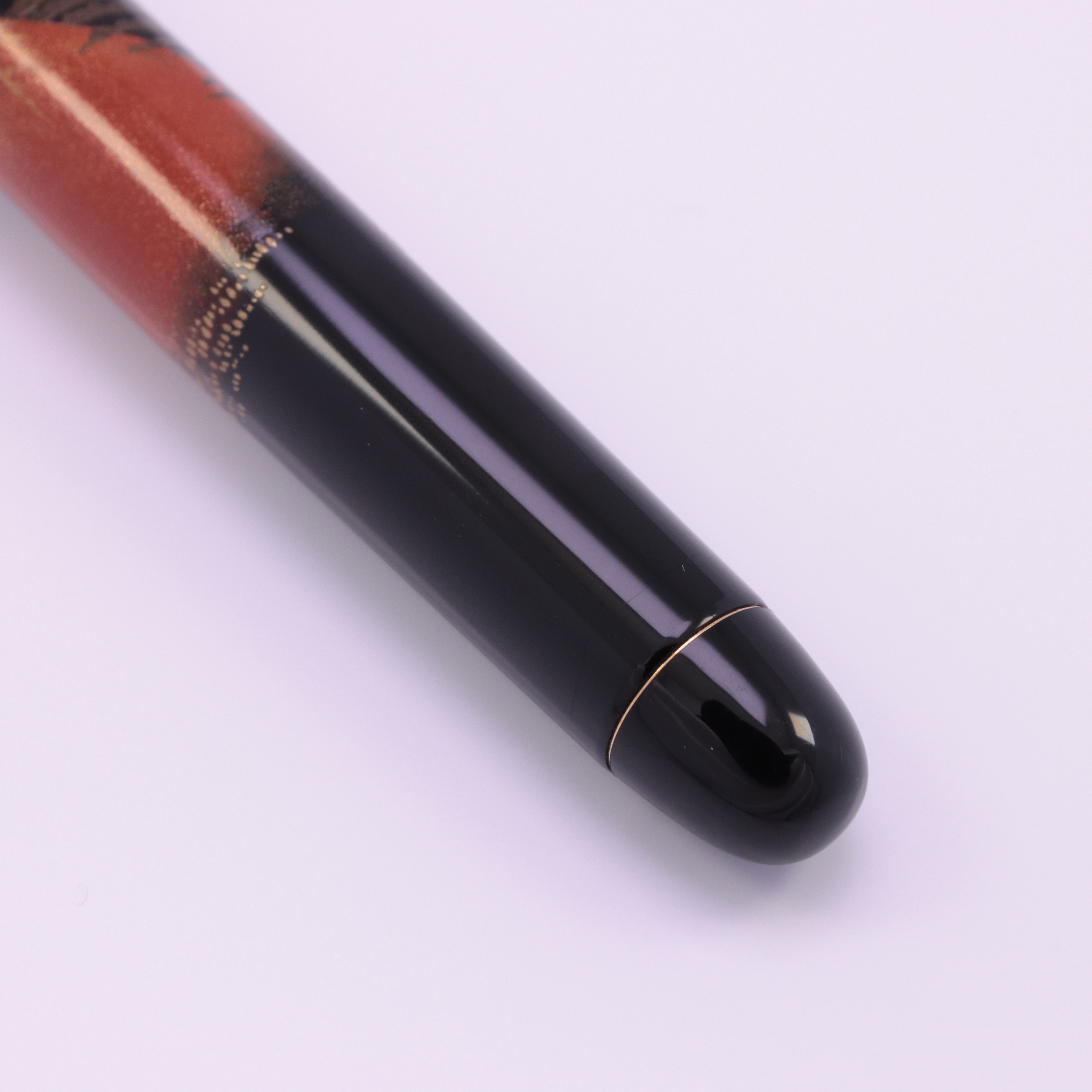 未使用　ネーム入り　パイロット　赤富士　万年筆　14K 蒔絵万年筆 PILOT(パイロット) 平蒔絵 赤富士 万年筆 M 中字 ペン先14K