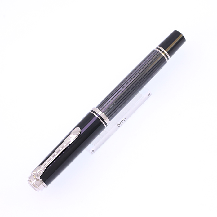 中古)Pelikan ペリカン 万年筆 スーベレーン M405 ブラックストライプ