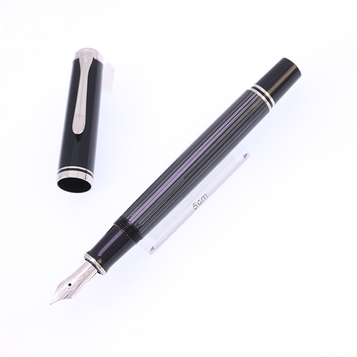 中古)Pelikan ペリカン 万年筆 スーベレーン M405 ブラックストライプ