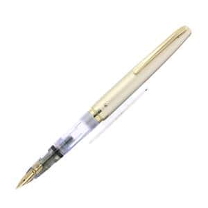 PILOT パイロット 万年筆 エリートS ホワイト/スケルトン 18K/スクリプト メイン