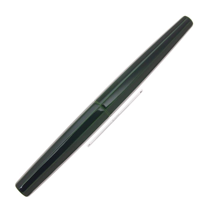 新品)NAKAYA 中屋万年筆 万年筆 シガー 十角ST 緑溜 軟細字（商品ID