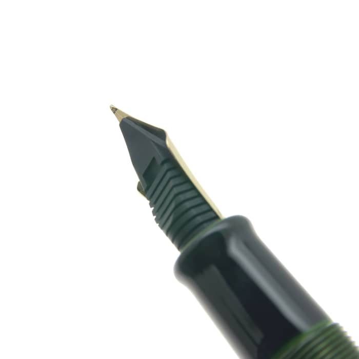 新品)NAKAYA 中屋万年筆 万年筆 シガー 十角ST 緑溜 軟細字（商品ID