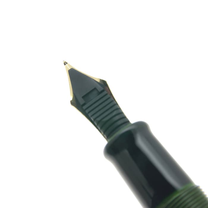 新品)NAKAYA 中屋万年筆 万年筆 シガー 十角ST 緑溜 軟細字（商品ID