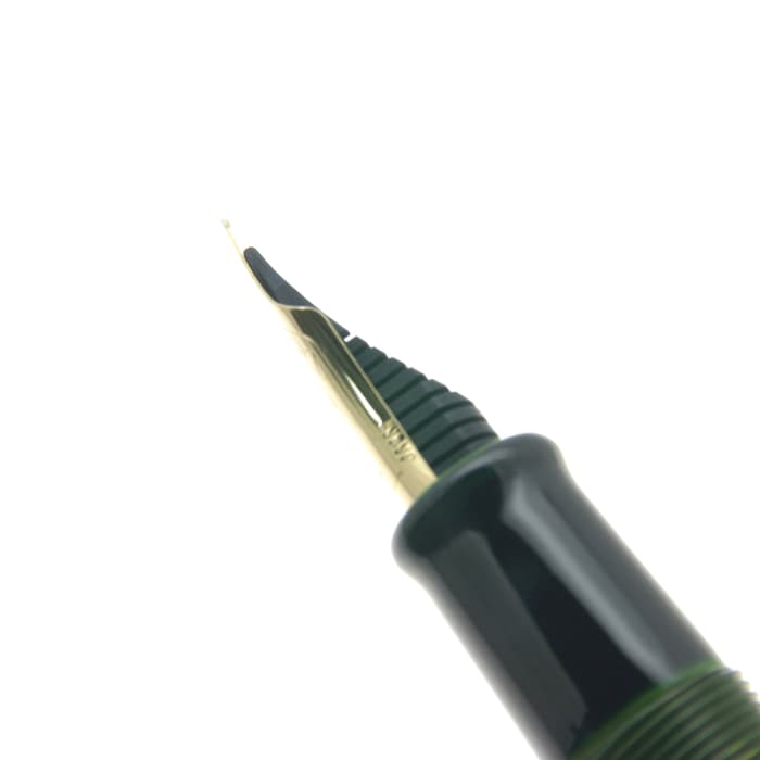 新品)NAKAYA 中屋万年筆 万年筆 シガー 十角ST 緑溜 軟細字（商品ID