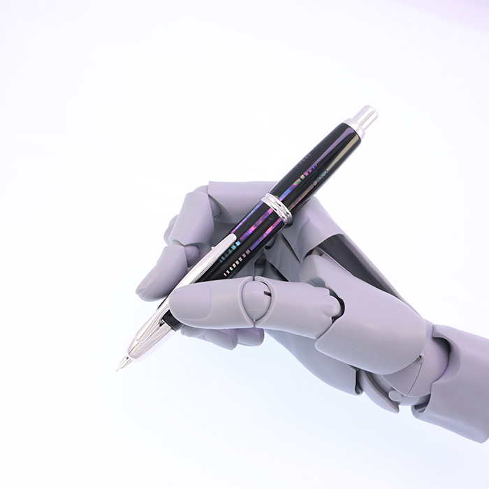 中古)PILOT パイロット 万年筆 キャップレス 螺鈿 水面 細字