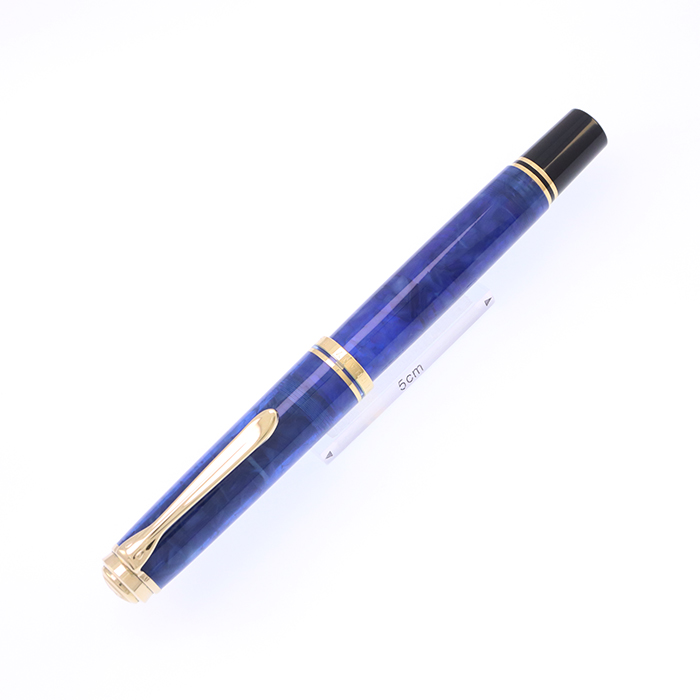 中古)Pelikan ペリカン 万年筆 スーベレーン M800 ブルー・オ・ブルー