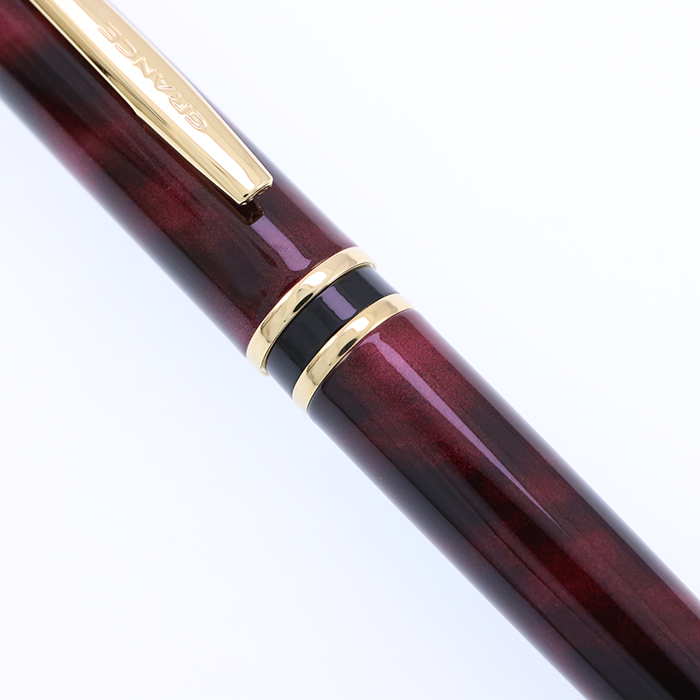 PILOT グランセ万年筆 廃盤 マーブルレッド F【数回使用美 即購入