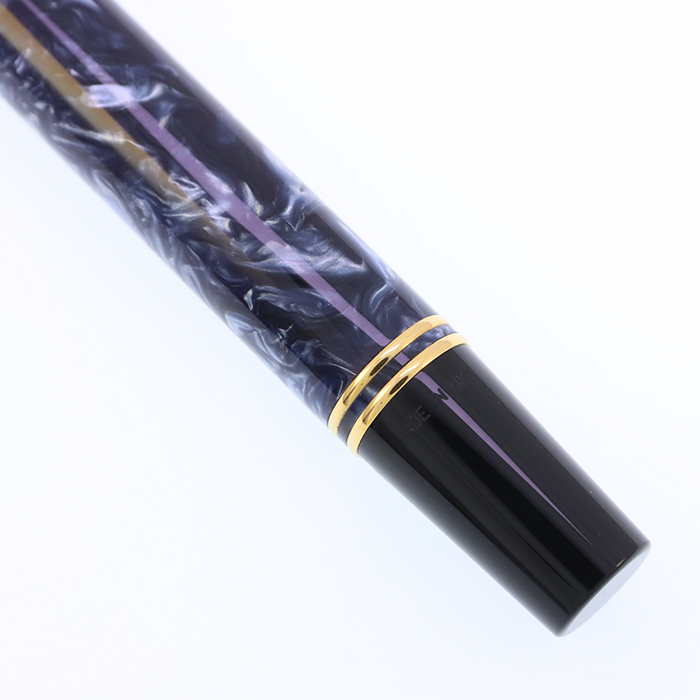 ローラーボール パーカー デュオフォールド マーブルブルー 中古)PARKER パーカー ローラーボール デュオフォールド マーブル