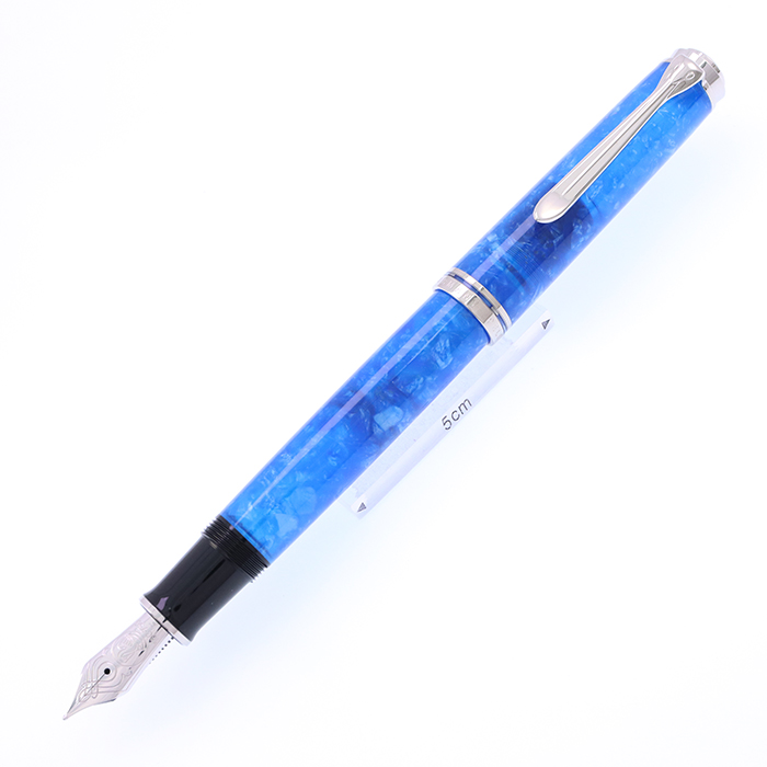 【レア】ペリカン　スーべレーン　M805 ヴァイブラントブルー　F 新品)Pelikan ペリカン 万年筆 スーベレーン M805 ブルー