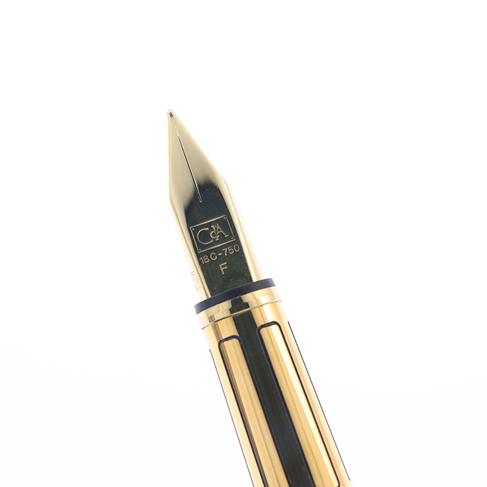 中古)CARAN d'ACHE カランダッシュ 万年筆 ヘクサゴナルコレクション