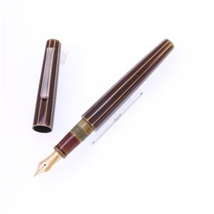 万年筆 ライター 十角ST ポータブル 碧溜 軟中字 (マットルテニウムクリップ)