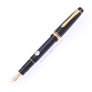 万年筆 ジャスタス95 ストライプブラック 中細字