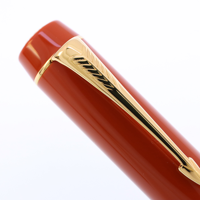 中古)PARKER パーカー 万年筆 デュオフォールド ビッグレッドGT