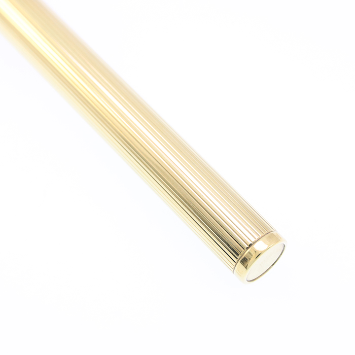 中古)A.DUNHILL ダンヒル 万年筆 ライン ゴールドプレート EF（商品ID