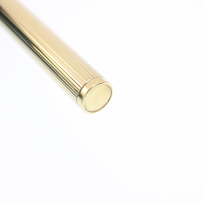 中古)A.DUNHILL ダンヒル 万年筆 ライン ゴールドプレート EF（商品ID