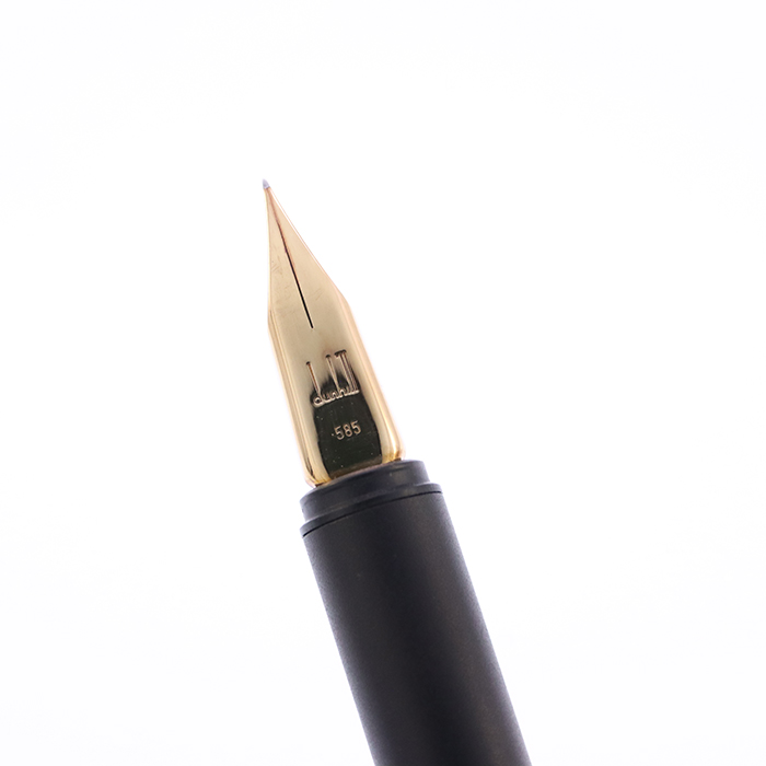 中古)A.DUNHILL ダンヒル 万年筆 ライン ゴールドプレート EF（商品ID
