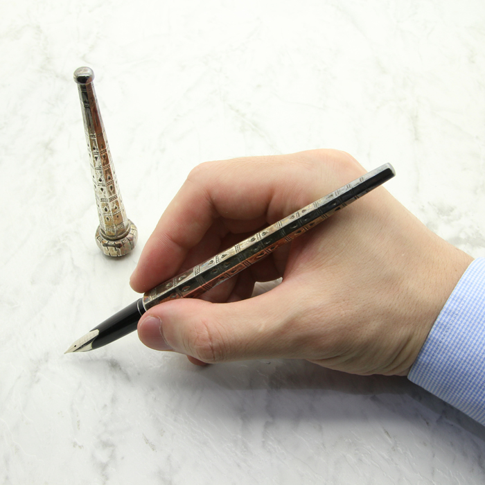 PILOT シルバー 万年筆 専用ケース付き FK-5MS-KO-F｜シルバーン｜PILOTウェブカタログ