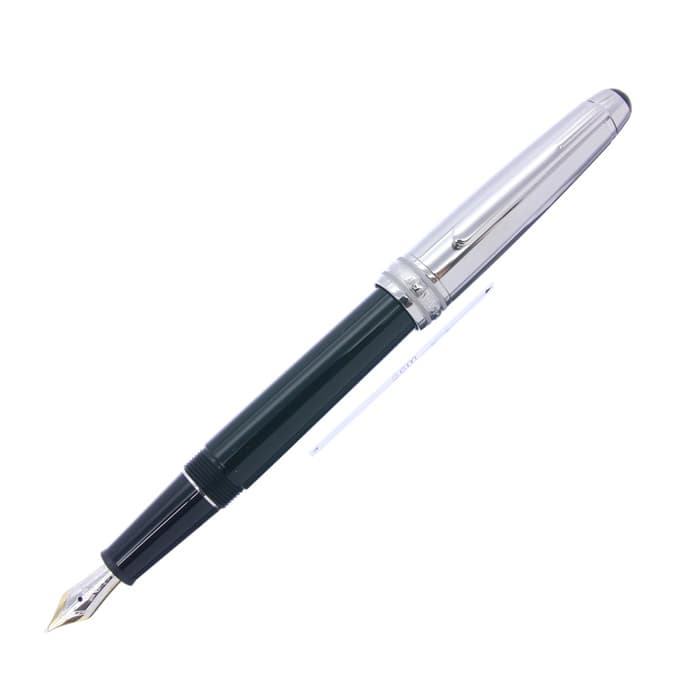 (中古)MONTBLANC モンブラン 万年筆 マイスターシュテュック ソリテール #145 ドゥエ ステンレススティール クラシック M