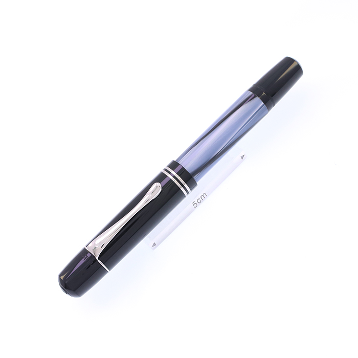 中古)Pelikan ペリカン 万年筆 M101N グレー/ブルー F（商品ID