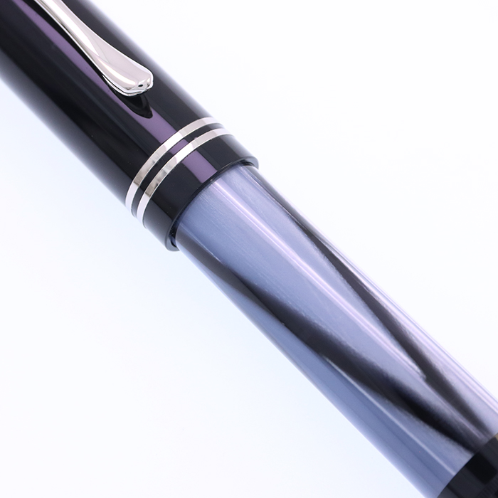 中古)Pelikan ペリカン 万年筆 M101N グレー/ブルー F（商品ID
