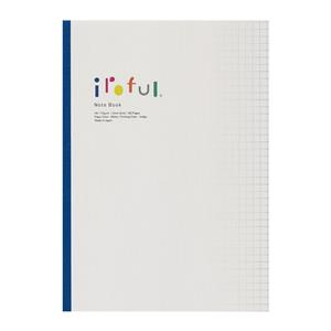 ノートブック iroful (イロフル) 75g/㎡ 160頁 A5 5mm方眼[PI-A5HBW]