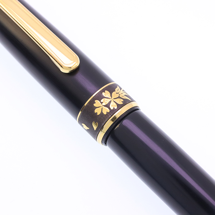 中古)PLATINUM プラチナ 万年筆 #3776 肥後象嵌 #95 サクラ 細字（商品