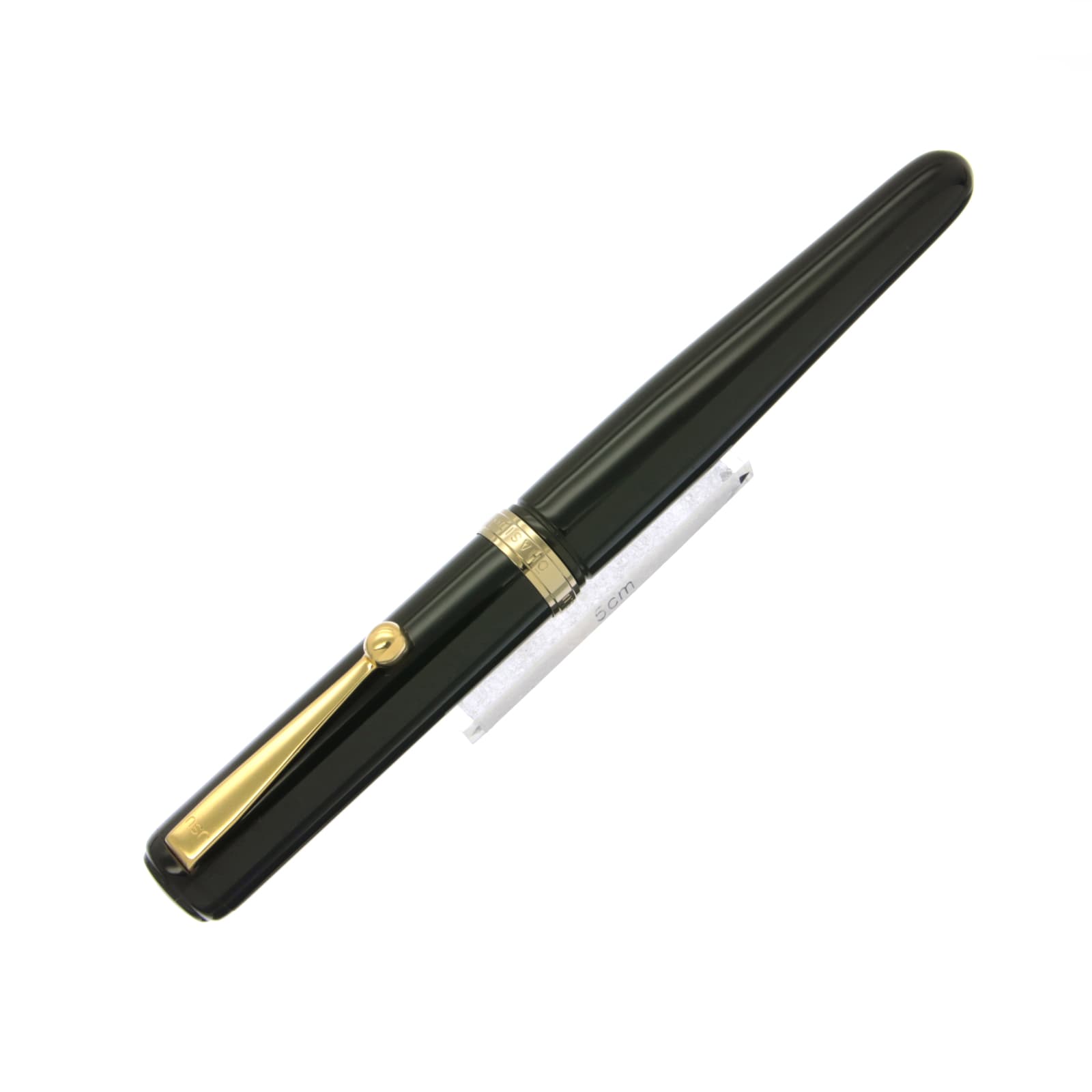 大橋堂 万年筆｜エボナイト漆塗り｜18金リング｜SM（軟中字）｜植原榮一作 中古)OHASIDO 大橋堂 万年筆 手作り万年筆 尻細モデル スタンダード