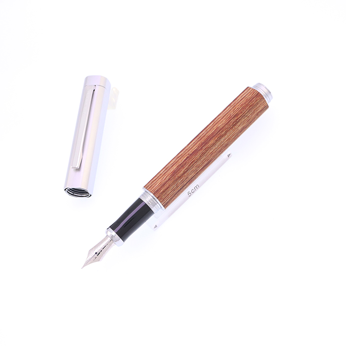 中古)PILOT パイロット 万年筆 クアトロ89 ブラウン 細字（商品