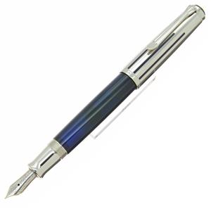 Pelikan ペリカン 万年筆 スーベレーン M625 シルバー/ブルー EF メイン
