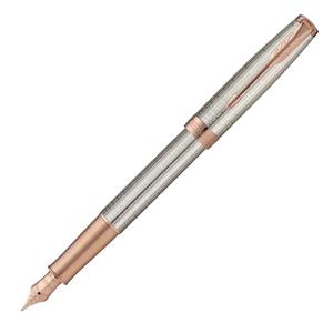 PARKER パーカー 万年筆 ソネット プレミアム シルバーシズレPGT メイン