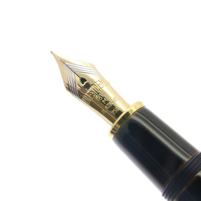 中古)PLATINUM プラチナ 万年筆 出雲 溜塗り 赤溜 中字（商品ID