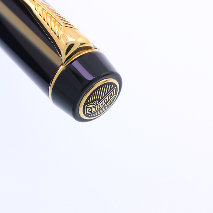 中古)PARKER パーカー 万年筆 デュオフォールド ブラックGT