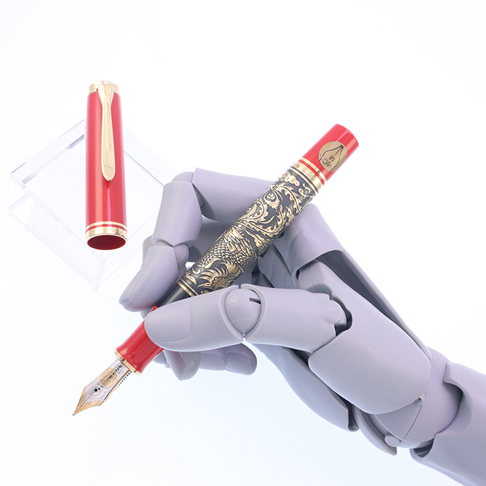 中古)Pelikan ペリカン 万年筆 四神シリーズ 朱雀 ゴールデン