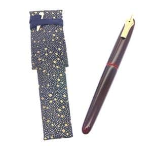 NAKAYA 中屋万年筆 万年筆 趣味の文具箱限定 ライターモデル ポータブル 廻り止め ペン先 軟中字 (首軸象嵌) メイン