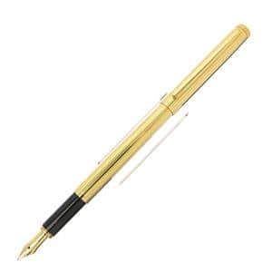 中古)A.DUNHILL ダンヒル 万年筆 ニュージェムライン ライン ゴールド