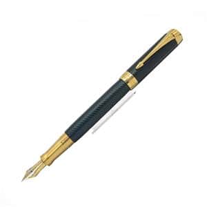 PARKER パーカー 万年筆 デュオフォールド プレステージ ブルーシェブロンGT センテニアル F メイン
