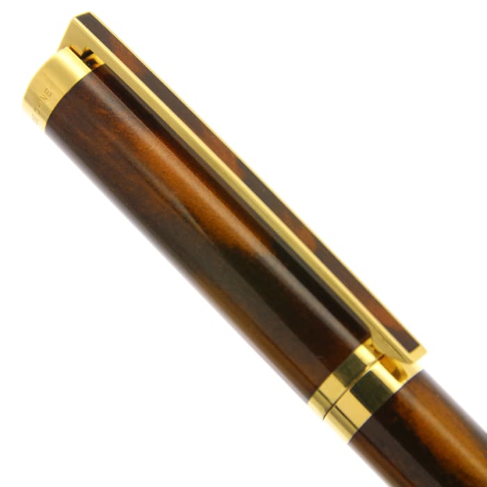 S.T. Dupont 万年筆 ダークブラウン　ポルトプリューム　フラーメ S.T. Dupont 万年筆 ダークブラウン ポルトプリューム フラーメ