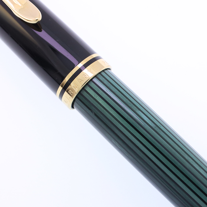【最終価格】ペリカン　スーベレーン　R600　ローラーボール　緑縞 中古)Pelikan ペリカン ローラーボール スーベレーン R600 グリーン