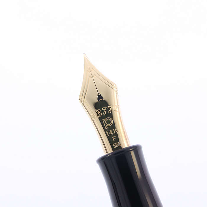中古)PLATINUM プラチナ 万年筆 #3776 ギャザード ブラック 細字（商品