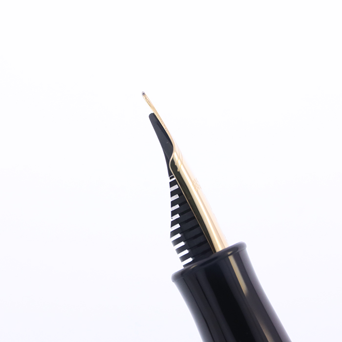 中古)PLATINUM プラチナ 万年筆 #3776 ギャザード ブラック 細字（商品